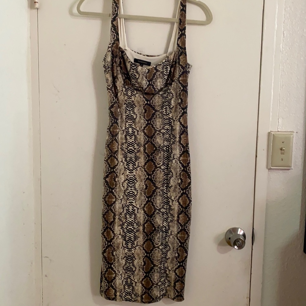 Leopard knee length dress